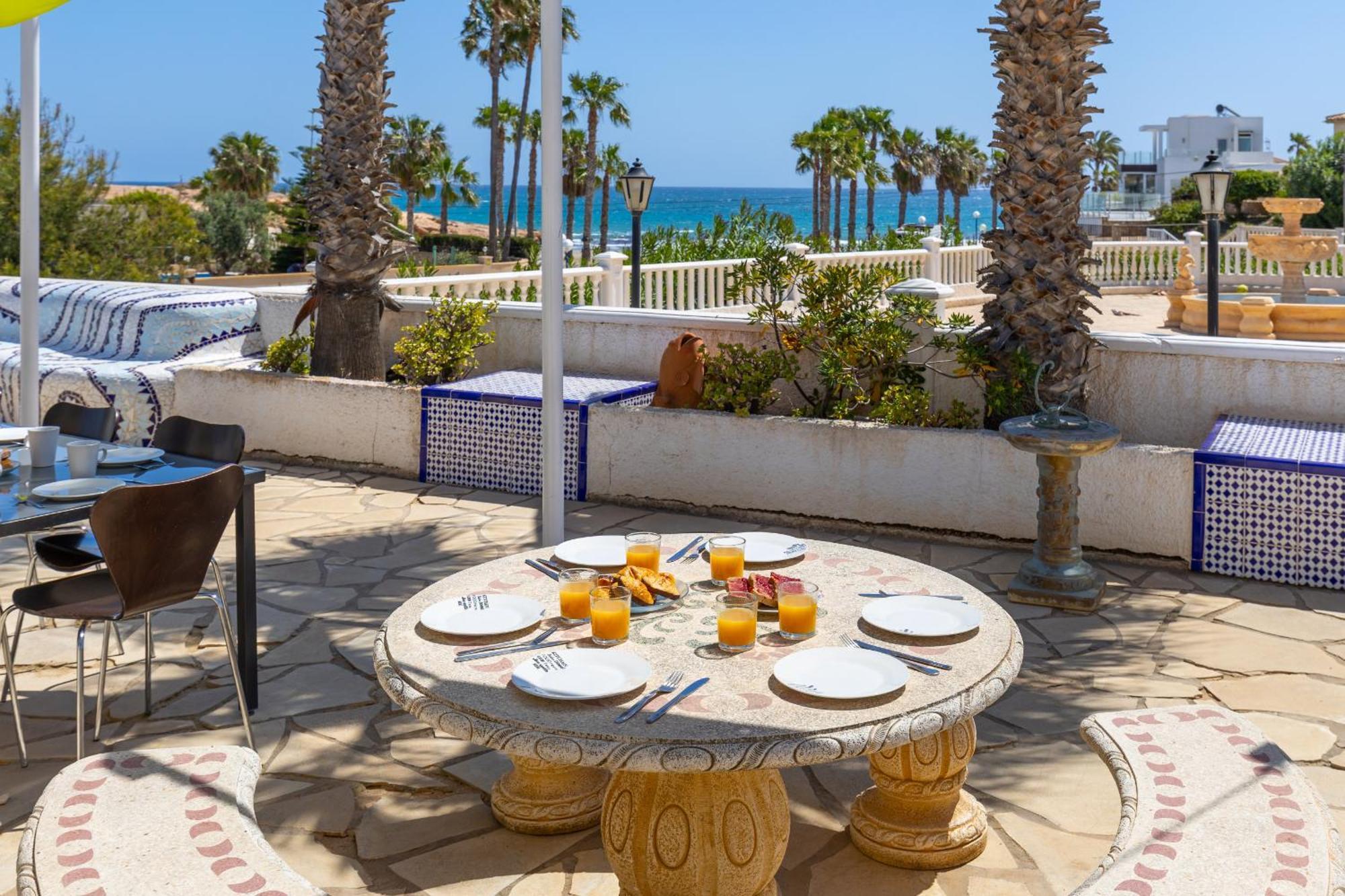 Fidalsa Grand Mediterranean Beachfront Villa Playa Flamenca Exterior foto